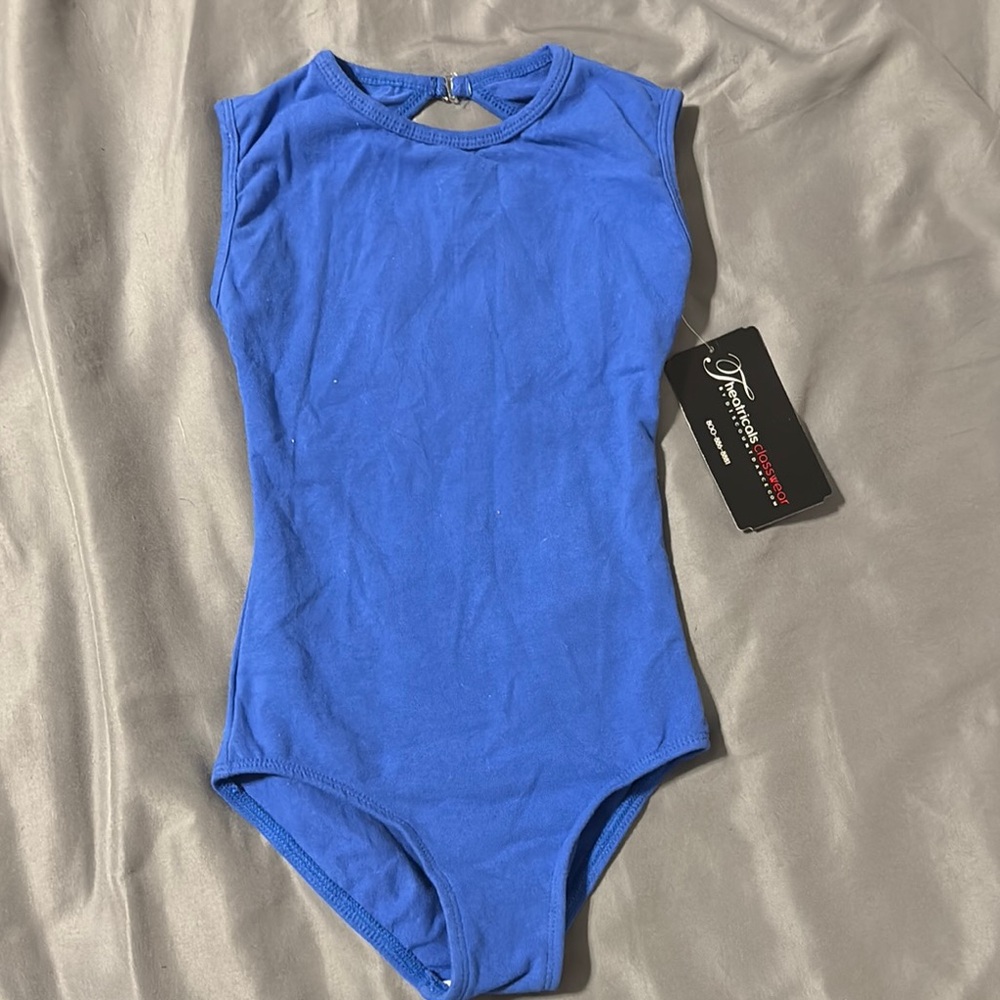 Blue girls leotard